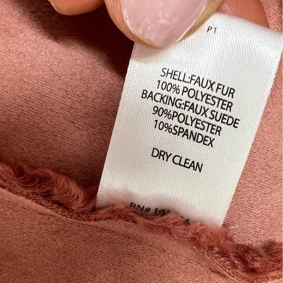 Amaryllis brown faux fur jacket XS - Picture 8 of 9